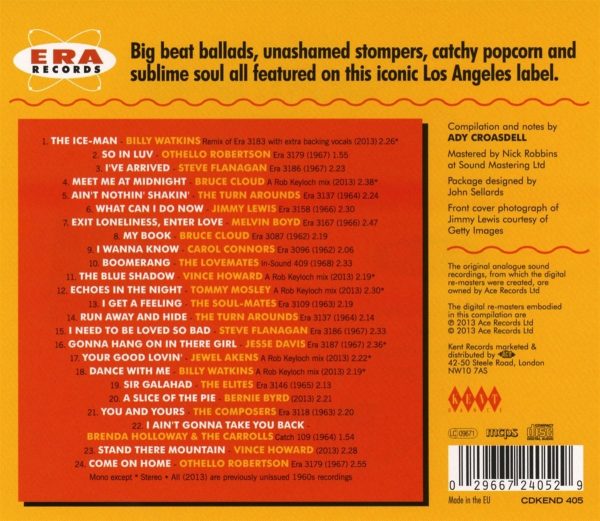 Era Northern Soul CD (Back Cover)