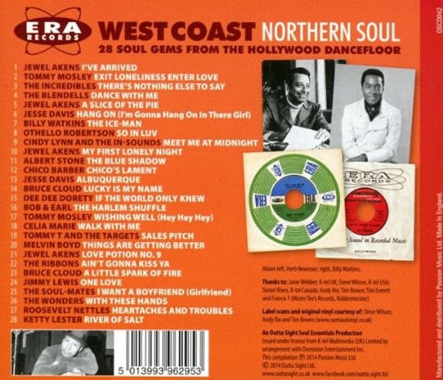 Era Records And West Coast Northern Soul CD (Back)
