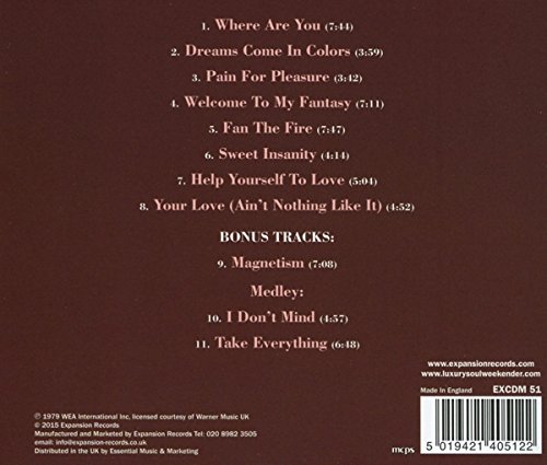 Eugene Record - Welcome To My Fantasy + Bonus CD (Back Cover)
