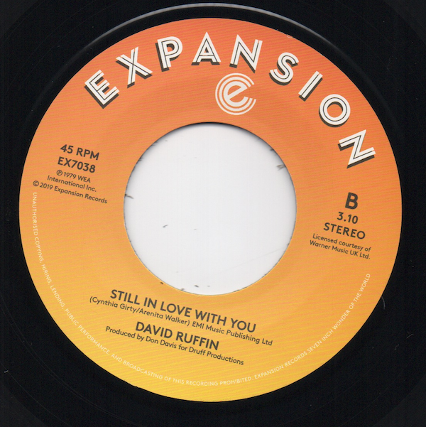 David Ruffin - I Wanna Be With You / Still In Love With You 45