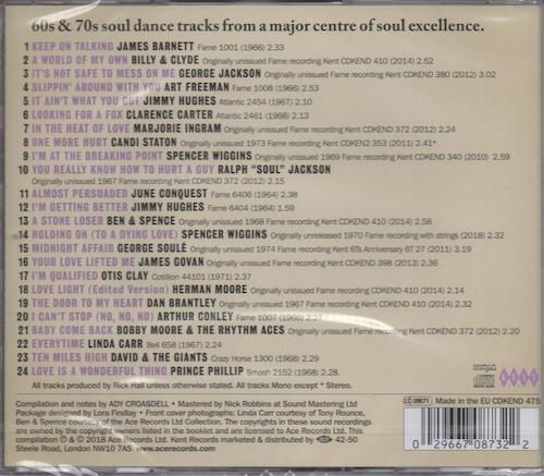 Fame Northern Soul CD (Back)