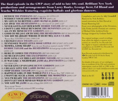 GWP NYC TCB Volume 2 CD (Back Cover)