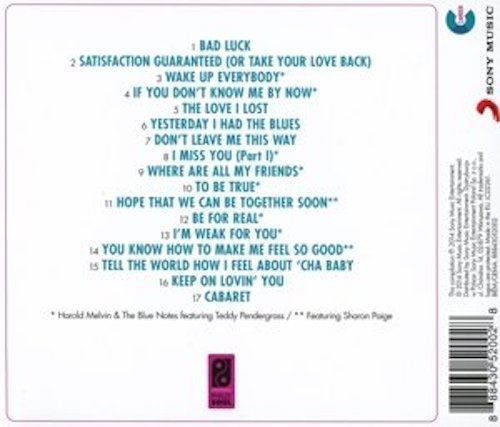 Harold Melvin & The Blue Notes - The Very Best Of CD (Back)