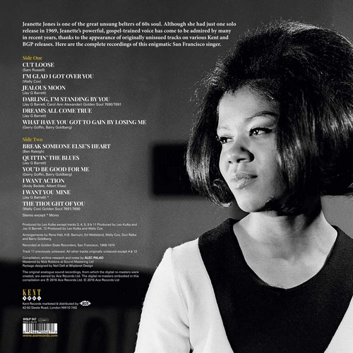 Jeanette Jones - Dreams All Come True LP Back Cover