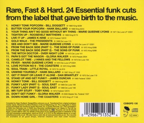 King Funk CD (Back Cover)