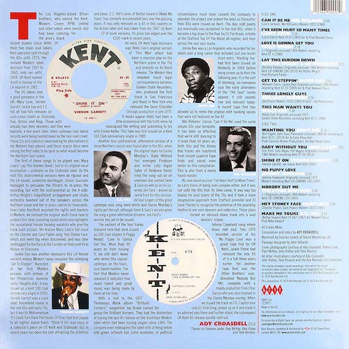 Los Angeles Modern & Kent Northern Soul LP (Back)