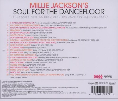 Millie Jackson - Soul For The Dancefloor (Back Cover)