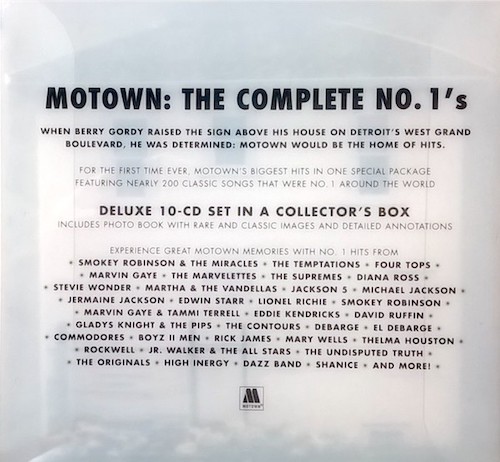 Motown - The Complete No. 1's 10x CD Box Set