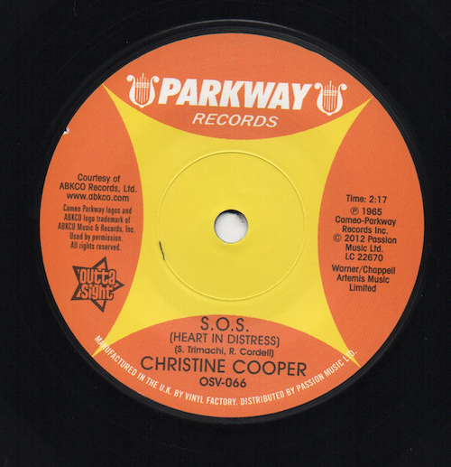 Christine Cooper - Heartaches Away My Boy / S.O.S (Heart In Distress) DEMO 45