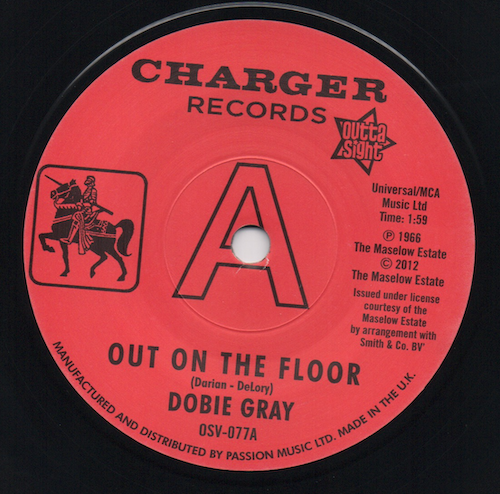 60s・ノーザンソウル【Dobie Gray・On The Floor Dobie Gray - Out On The Floor b/w The In Crowd 7