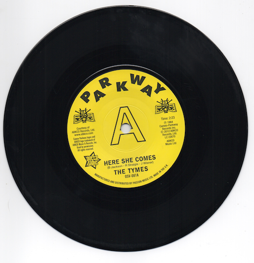 The Tymes - Here She Comes / Anymore DEMO 45