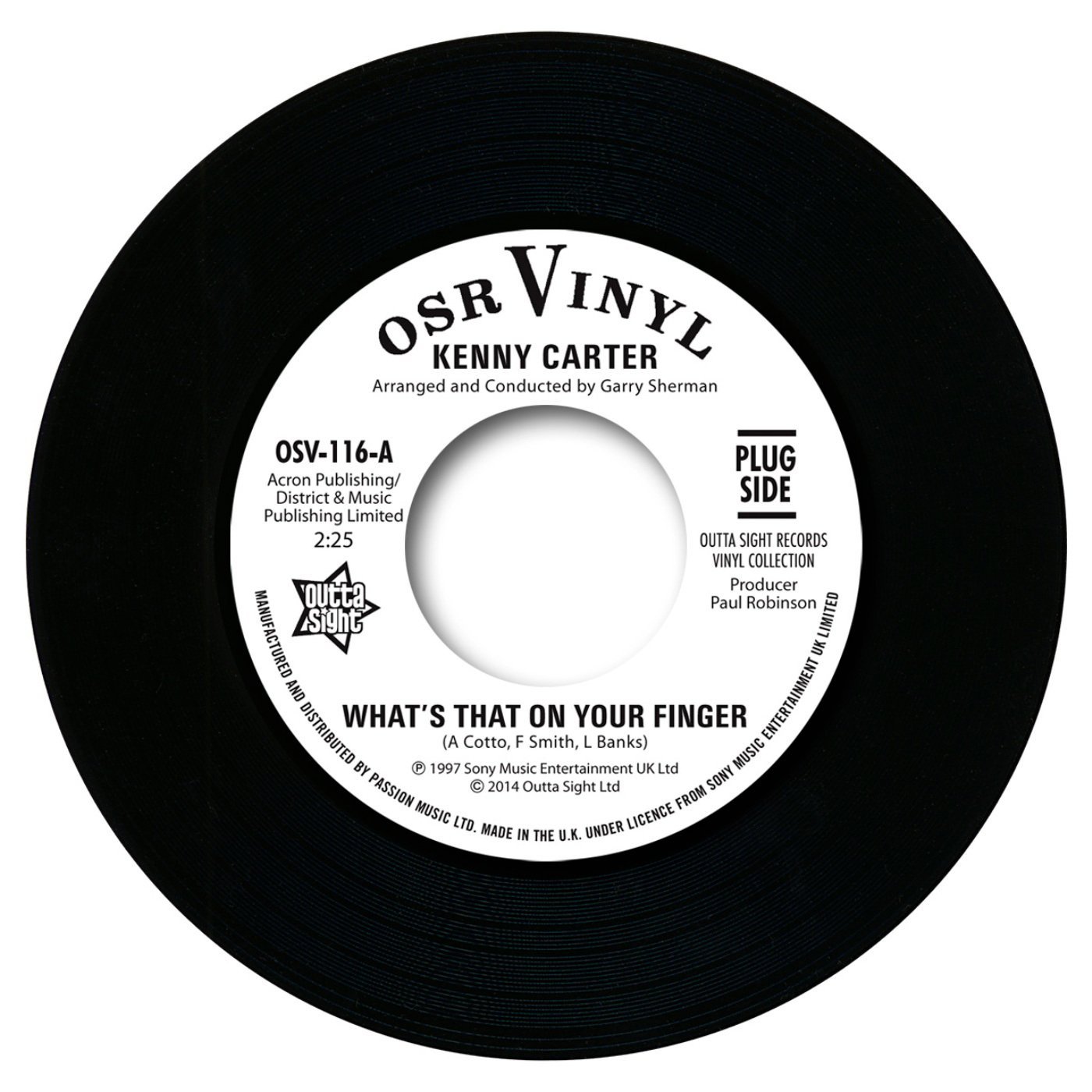 Kenny Carter - What's That On Your Finger / I've Got To Find Her 45