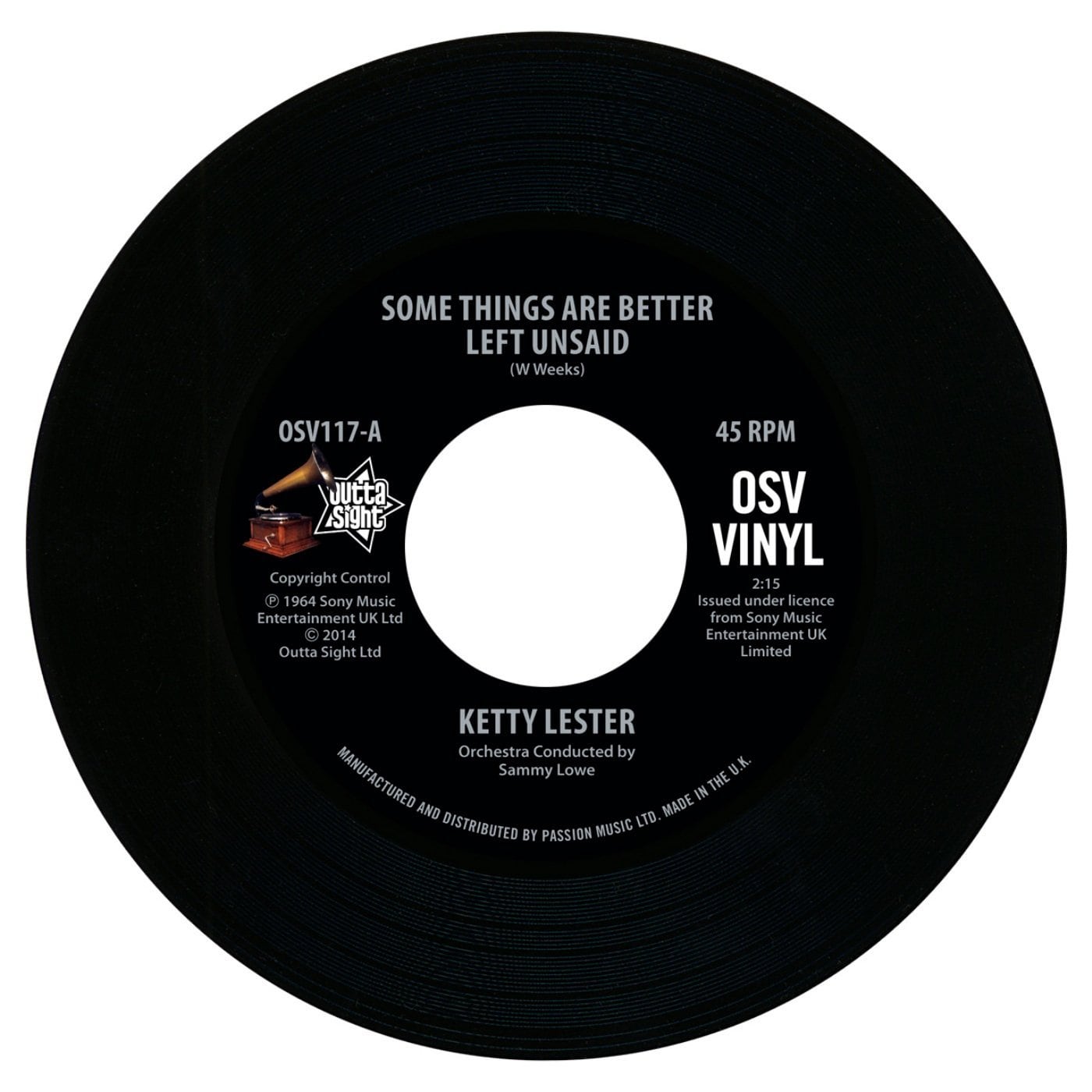 Ketty Lester - Some Things Are Better Left Unsaid / Please Don't Cry Anymore 45 (Outta Sight) 7