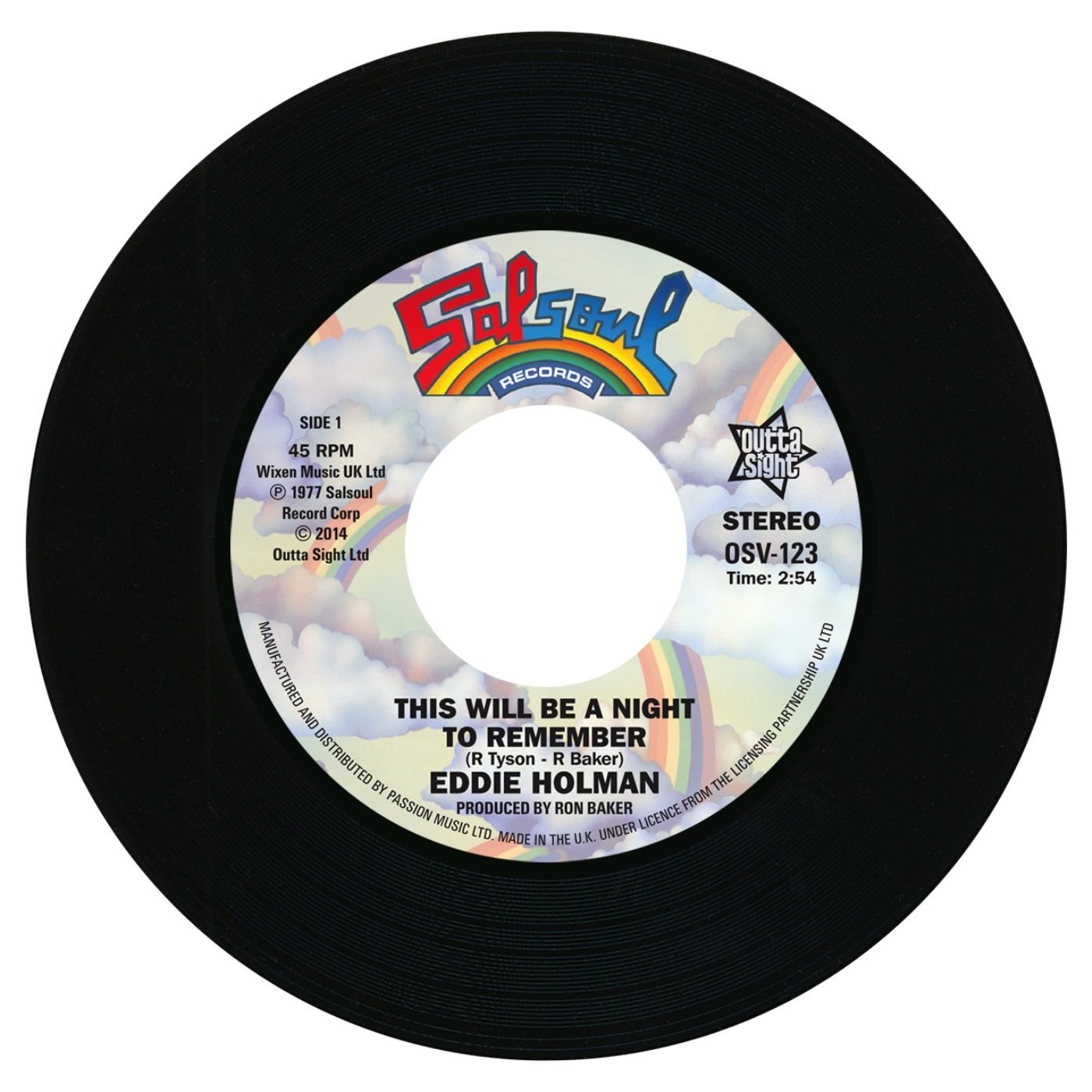 Eddie Holman - This Will Be A Night To Remember / Double Exposure - Ten Percent 45 (Outta Sight) 7