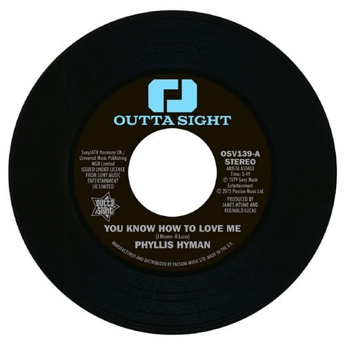 Phyllis Hyman - You Know How To Love Me / Under Your Spell 45 (Outta Sight) 7