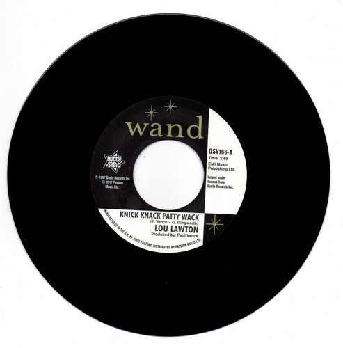 Lou Lawton - Knick Knack Patty Wack / Walter Wilson - Love Keeps Me Crying 45 (Outta Sight) 7