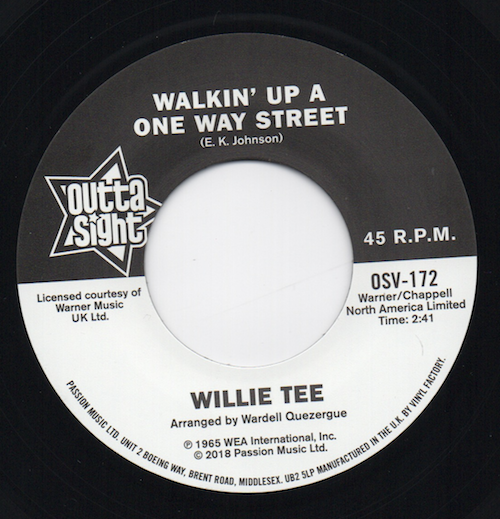 Soul Brothers Six - I'll Be Loving You / Willie Tee - Walkin' Up A One Way Street 45