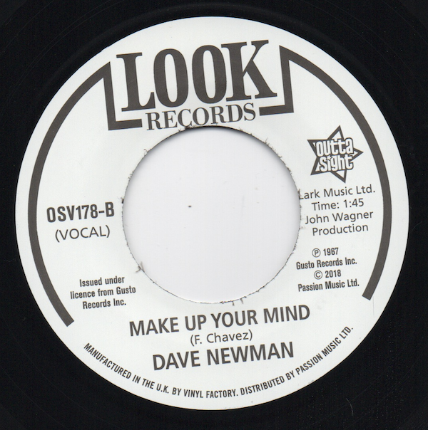Freddie Chavez - They'll Never Know Why / Dave Newman - Make Up Your Mind 45