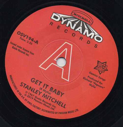 Stanley Mitchell - Get It Baby / Quit Twistin' My Arm DEMO 45