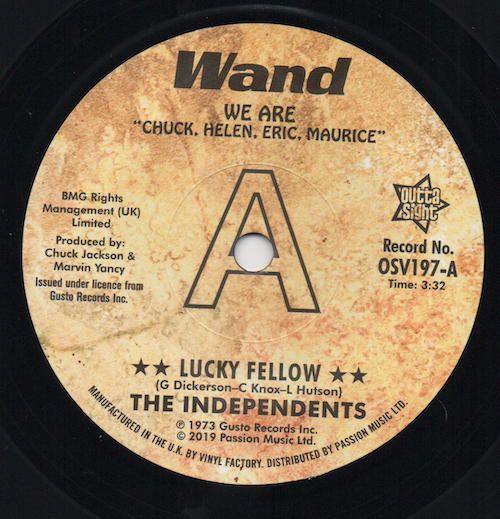 The Independents - Lucky Fellow / I Love You, Yes I Do DEMO 45