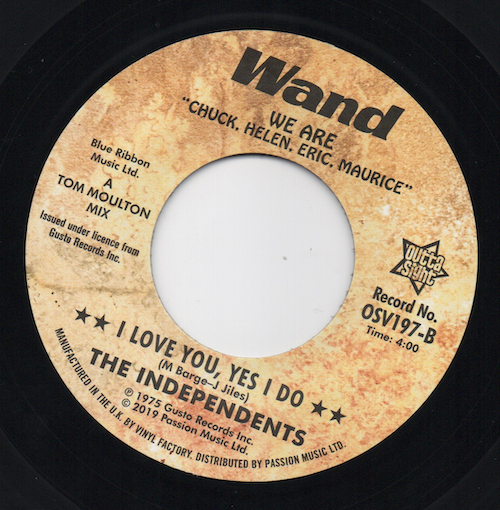 The Independents - Lucky Fellow / I Love You, Yes I Do 45