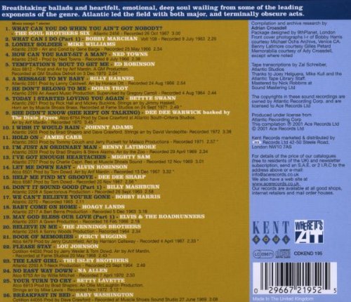 Our Turn To Cry CD (Back Cover)