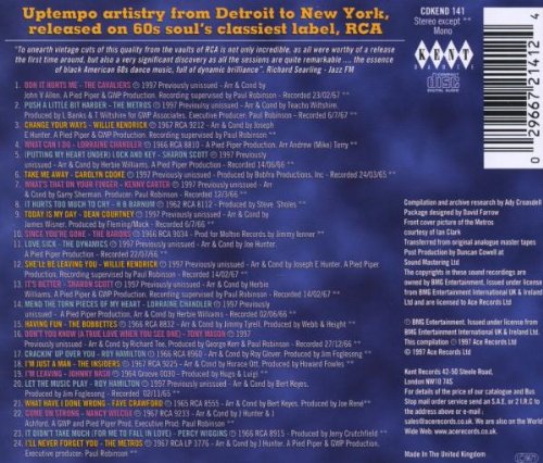 Rare Collectable And Soulful Volume 1 CD (Back Cover)