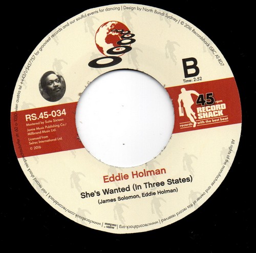 Eddie Holman - I Surrender / She's Wanted (In Three States) 45