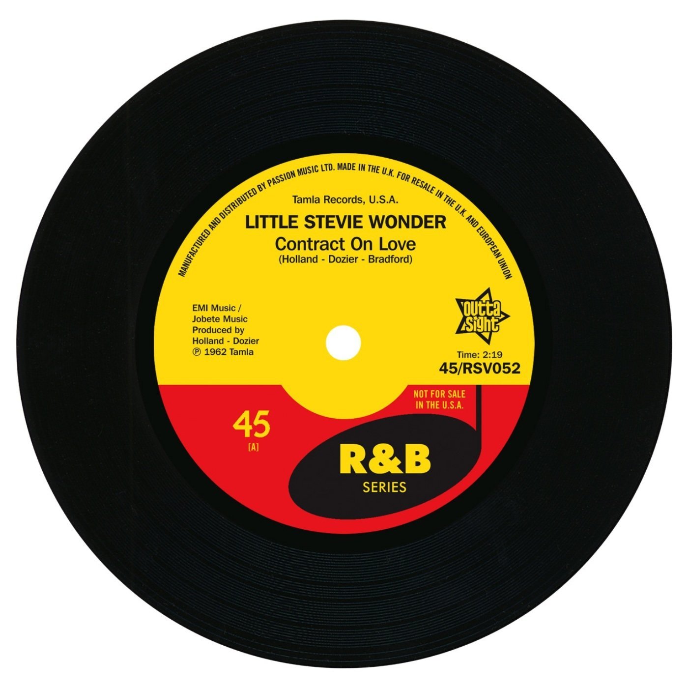 Little Stevie Wonder - Contract On Love / Bob Kayli - Tie Me Tight 45 (Outta Sight) 7