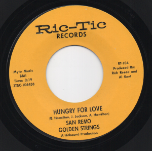 San Remo Golden Strings - Hungry For Love / Bob Wilson & The San Remo Quartet - All Turned On 45