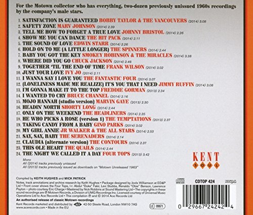 Satisfaction Guaranteed! Motown Guys 1961-69 CD (Back Cover)