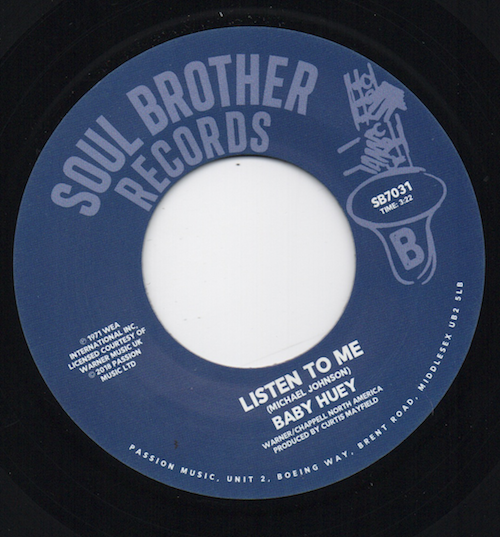 Baby Huey - Hard Times / Listen To Me 45