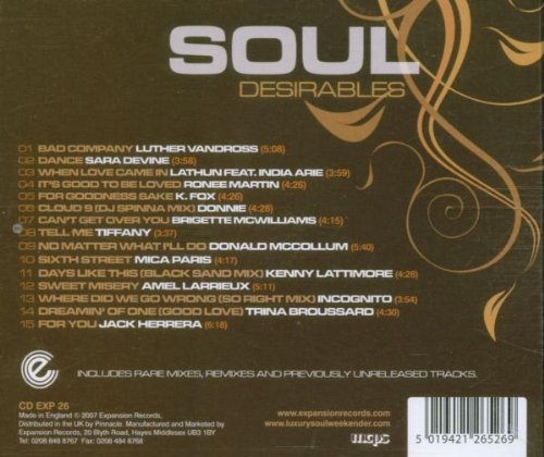 Soul Desirables - 15 Modern Soul Delicacies CD -6699