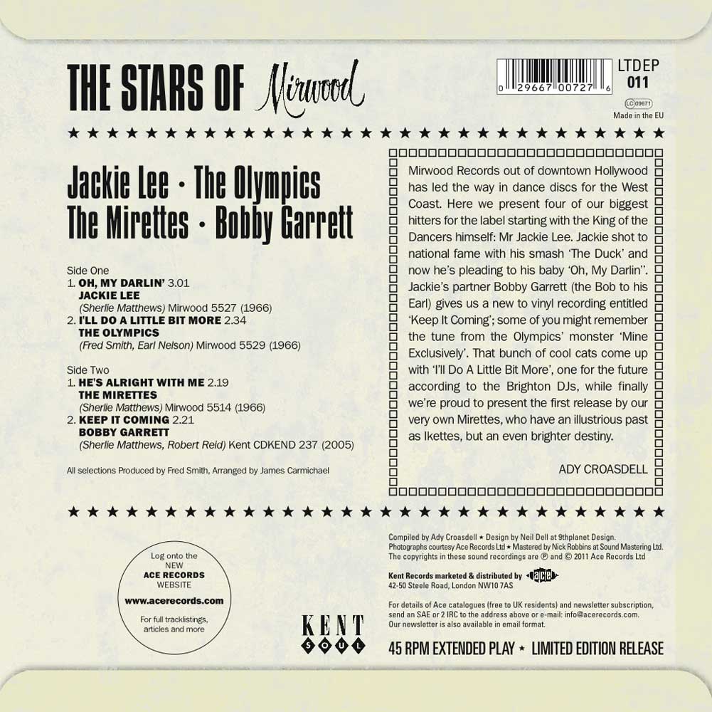 Stars Of Mirwood Limited Edition 4 Track Vinyl EP-2311