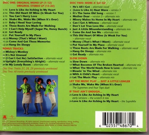 The Supremes - The Supremes A' Go-Go Expanded Edition 2CD (Back Cover)