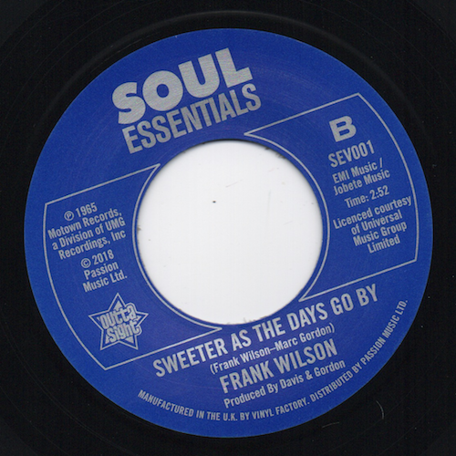 Frank Wilson - Do I Love You (Indeed I Do) / Sweeter As The Days Go By 45
