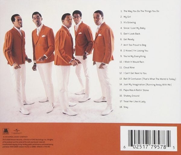 Temptations - The Definitive Collection CD (Back)