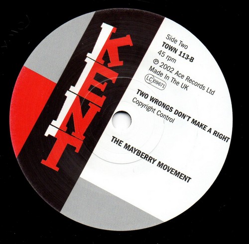 Don't Send Nobody Else / Two Wrongs Don't Make A Right 7