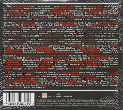 Ultimate Northern Soul 5x CD Set (Back)