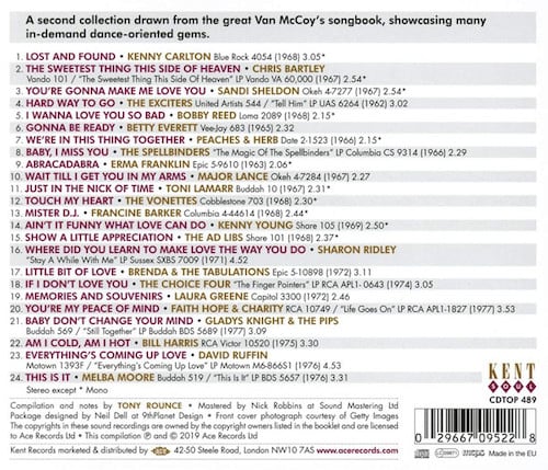 This Is It! More From The Van McCoy Songbook 1962-1977 CD (Back)