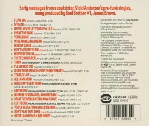 Vicki Anderson - Wide Awake In A Dream (Back Cover)