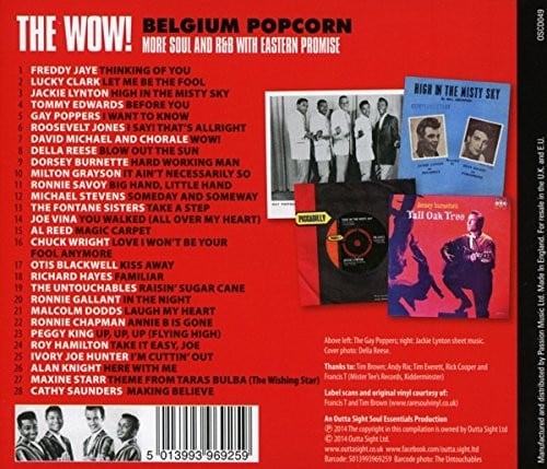 The Wow! Belgium Popcorn - More Soul And R&B With Eastern Promise CD (Back Cover)